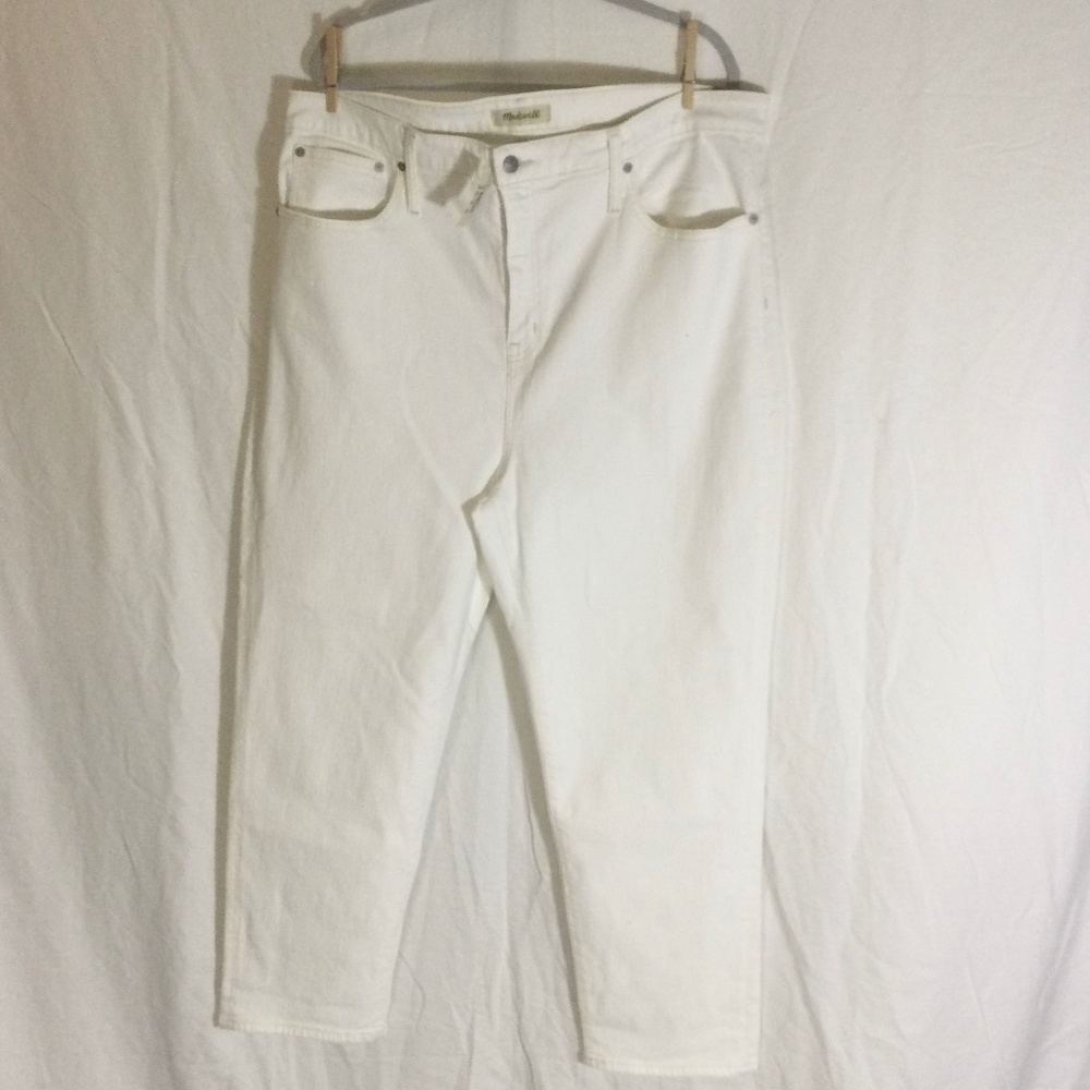 Madewell Classic Straight  Jeans|| White|| 35